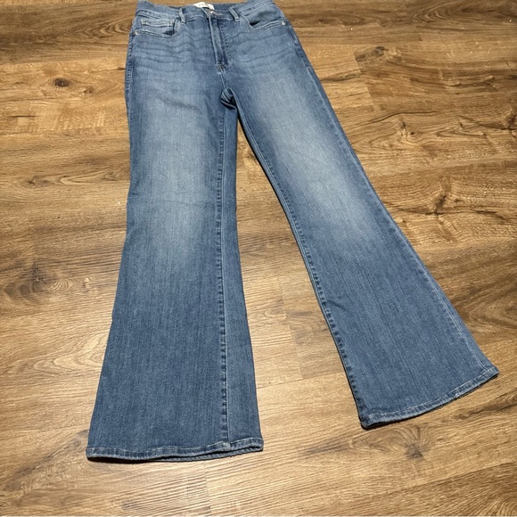 Frame Le Easy Flare Jeans Size 26 Boho 70s Comfort Stretch Denim - Picture 5 of 7